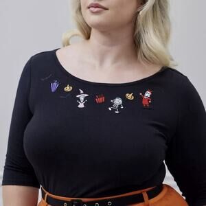 Her Universe Nightmare Before Christmas Oogie’s Boys Top Plus Size 3x